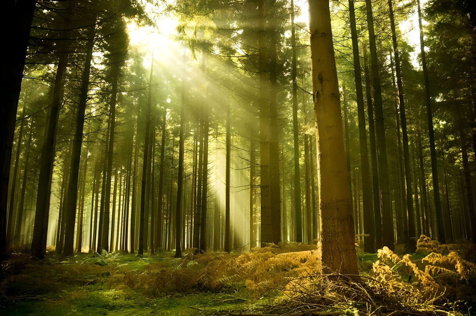CW7563548: Betoverend licht in het bos