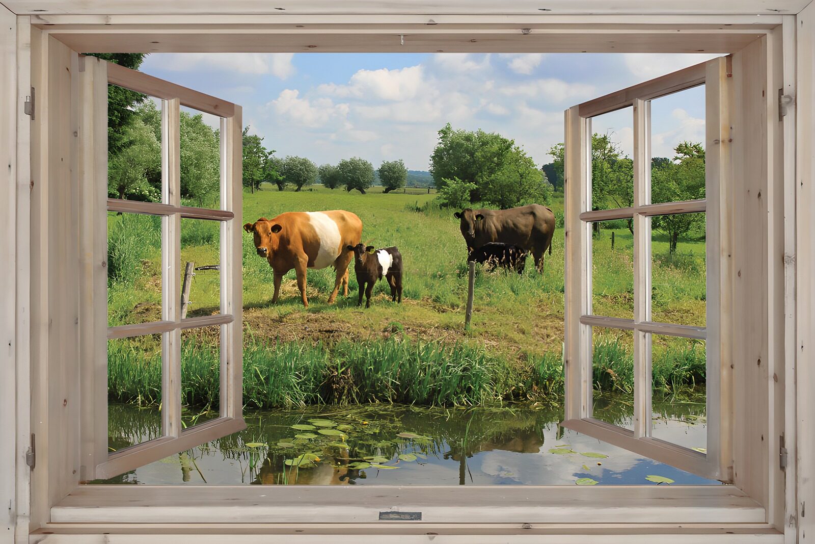 CW4275312: Uitzicht op een Vlaams weiland