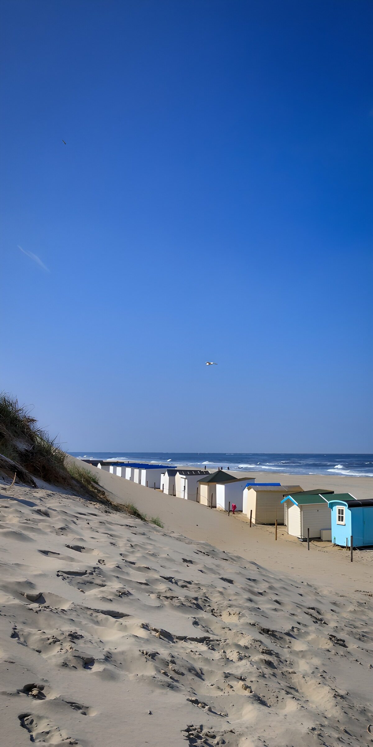 CW5248226: Strandhuisjes langs de kust