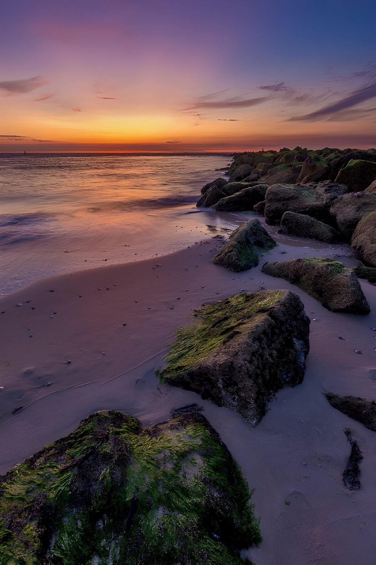 CW4715698: Zonsondergang bij de kust