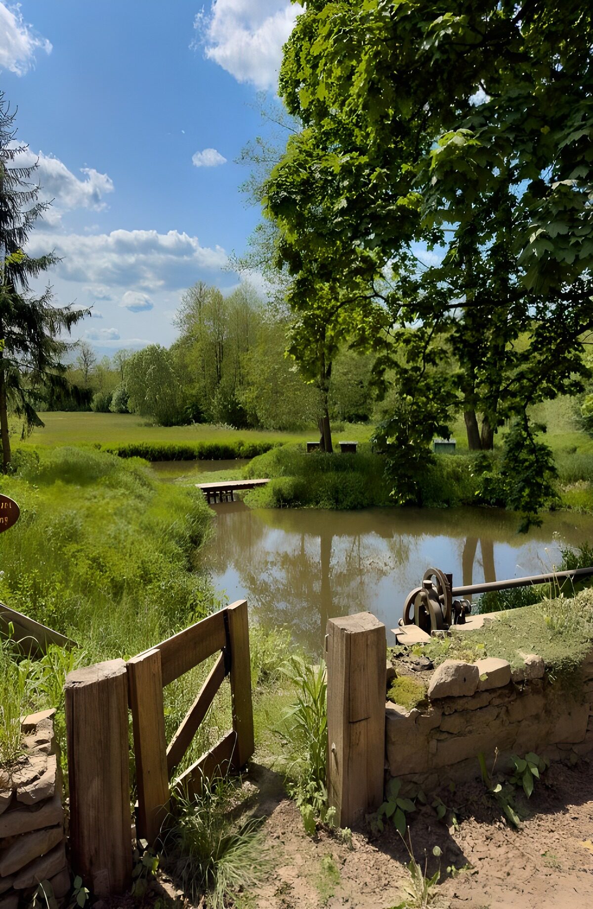 Rustige natuur bij de waterkant