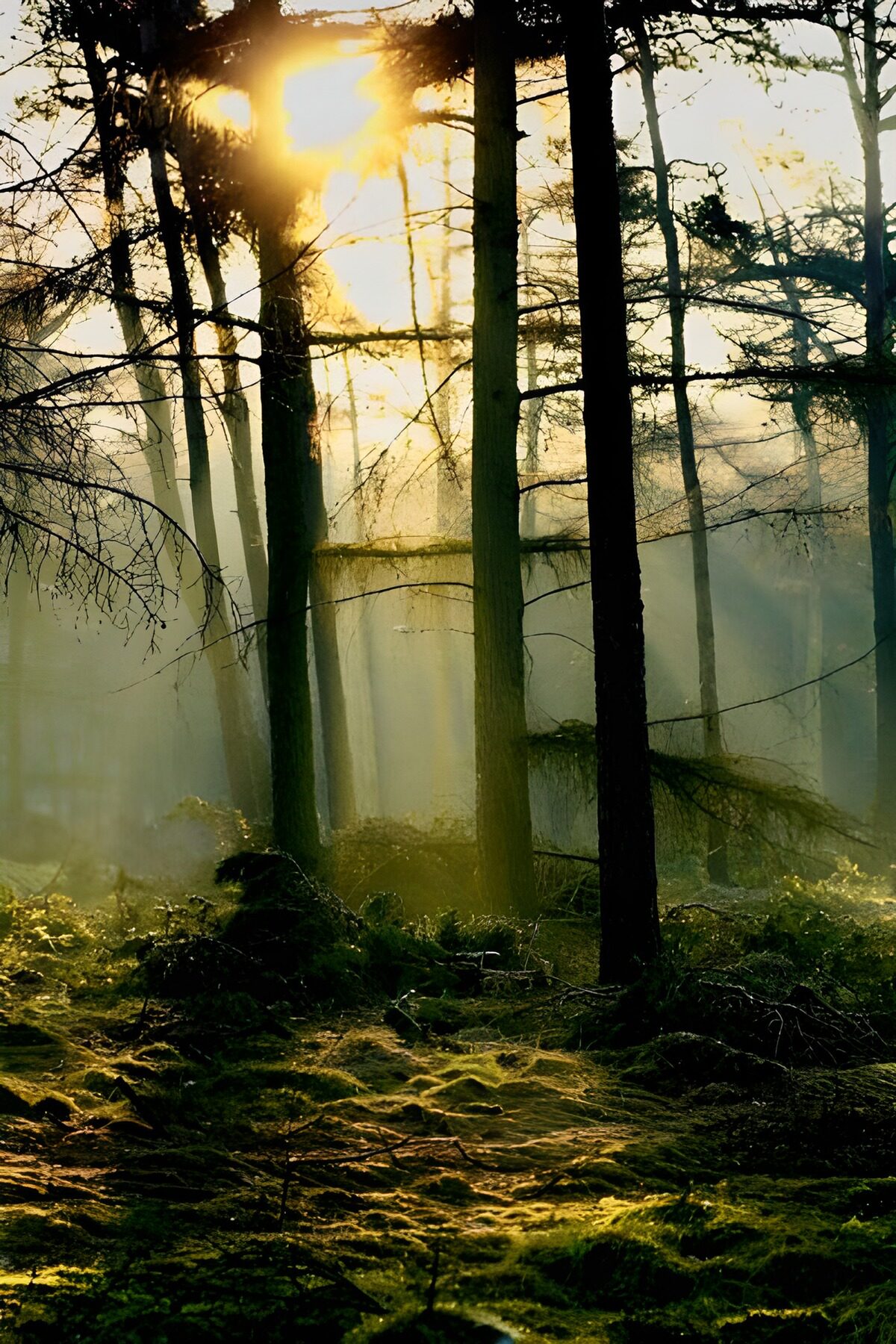 Mystiek Boslicht in de Ochtend