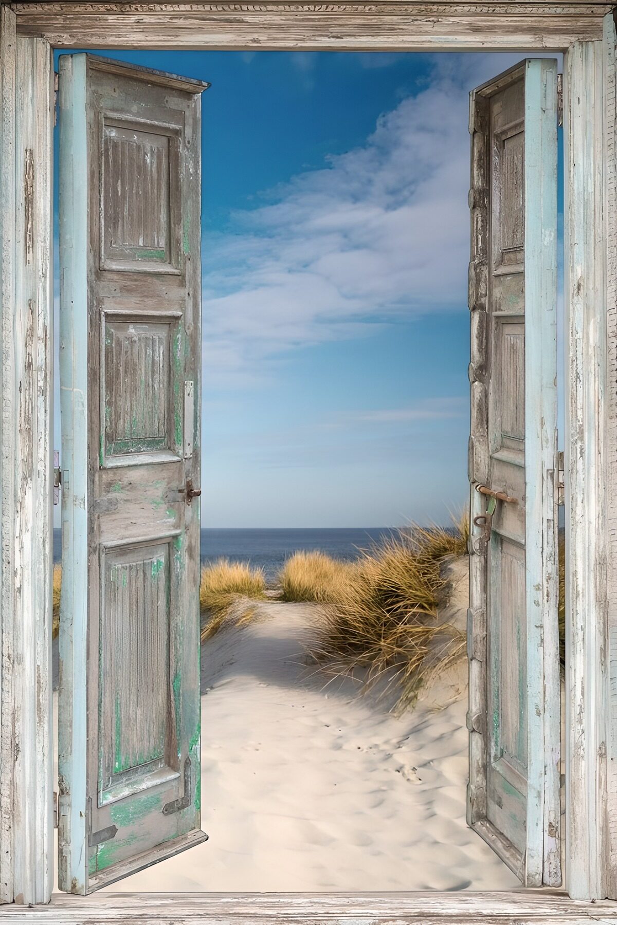 Deur naar het strand