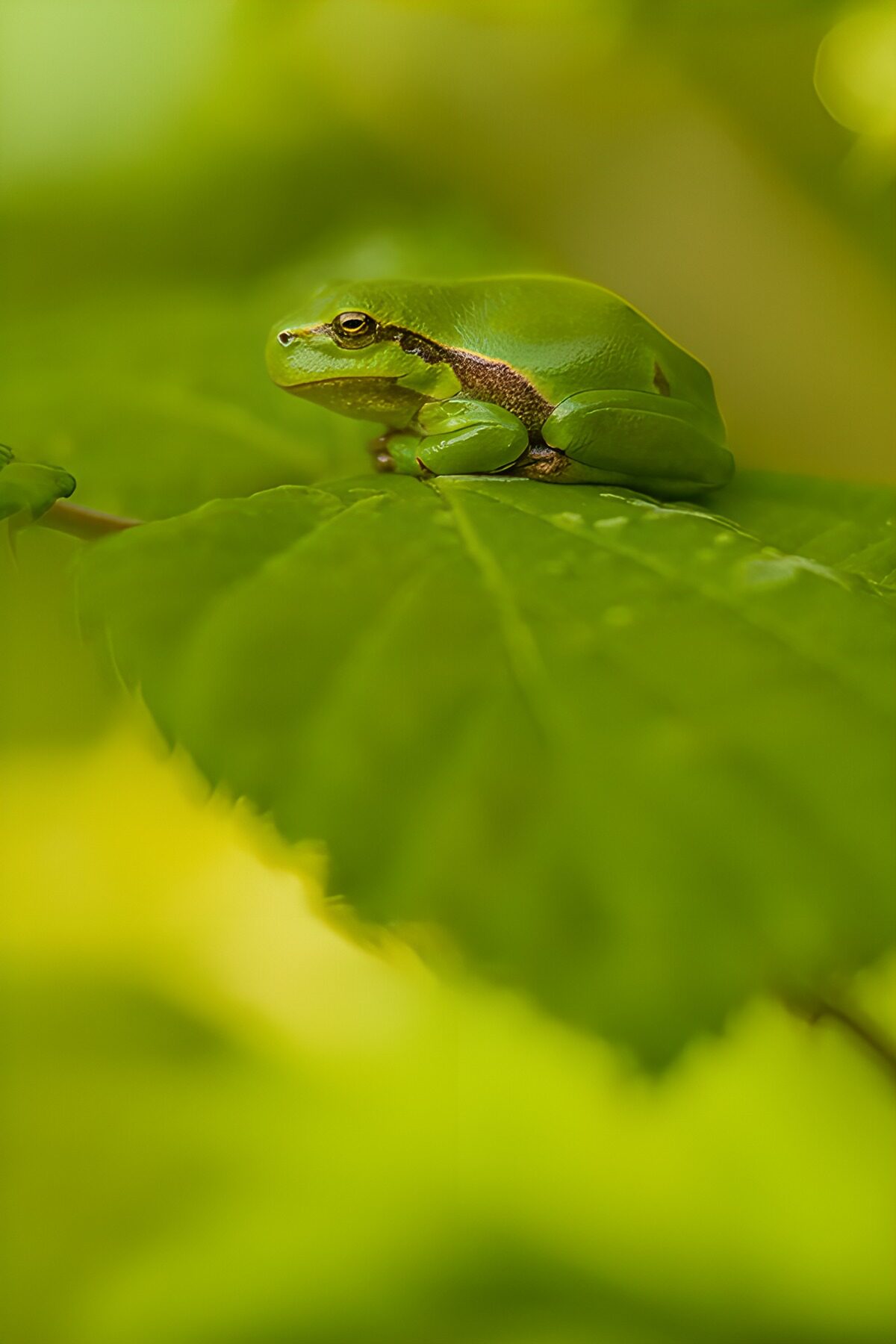 CW2643292: Groene kikker op een blad