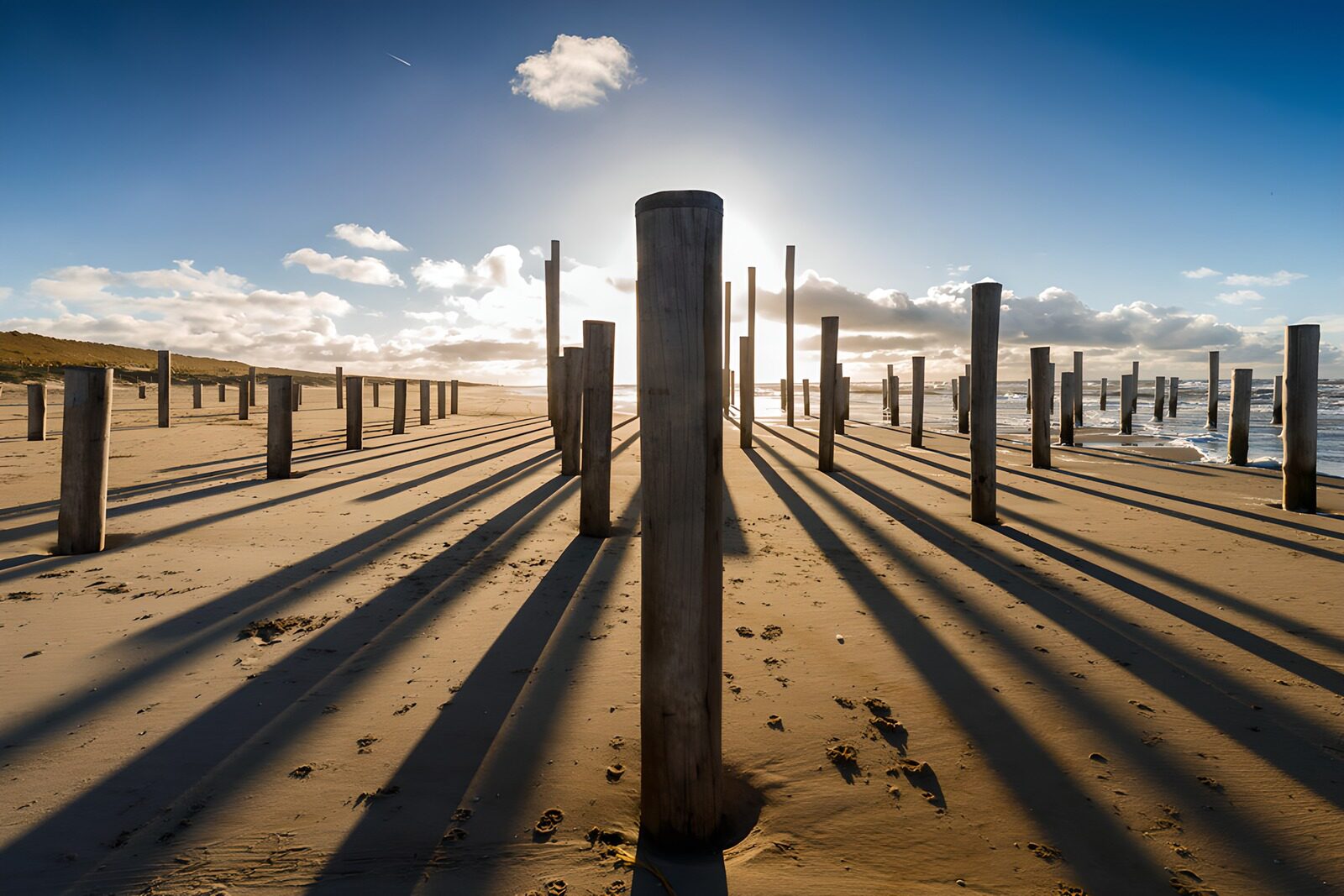 CW5275626: Verlaten palen op het strand