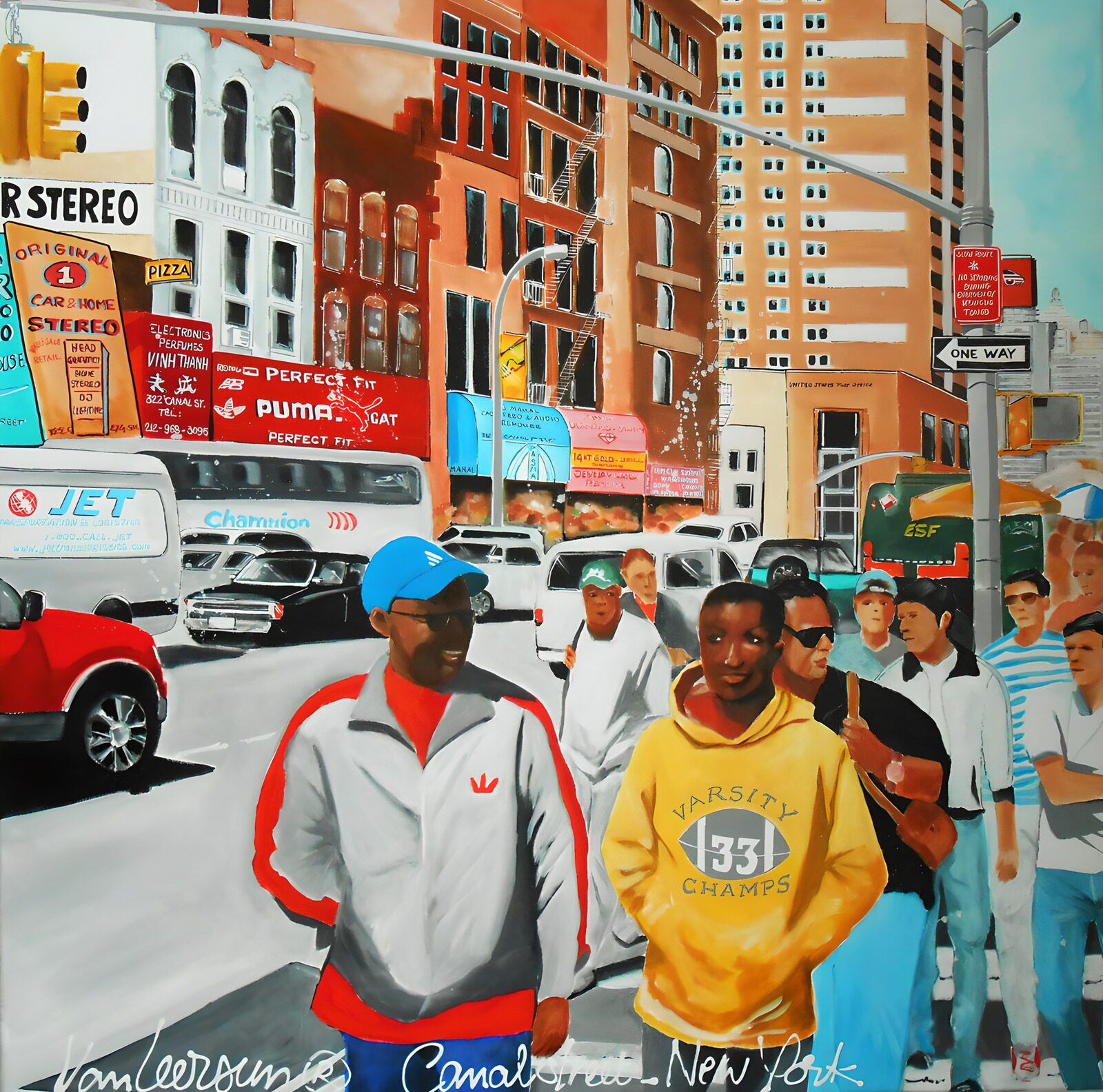 CW4665822: Drukte op Canal Street, New York