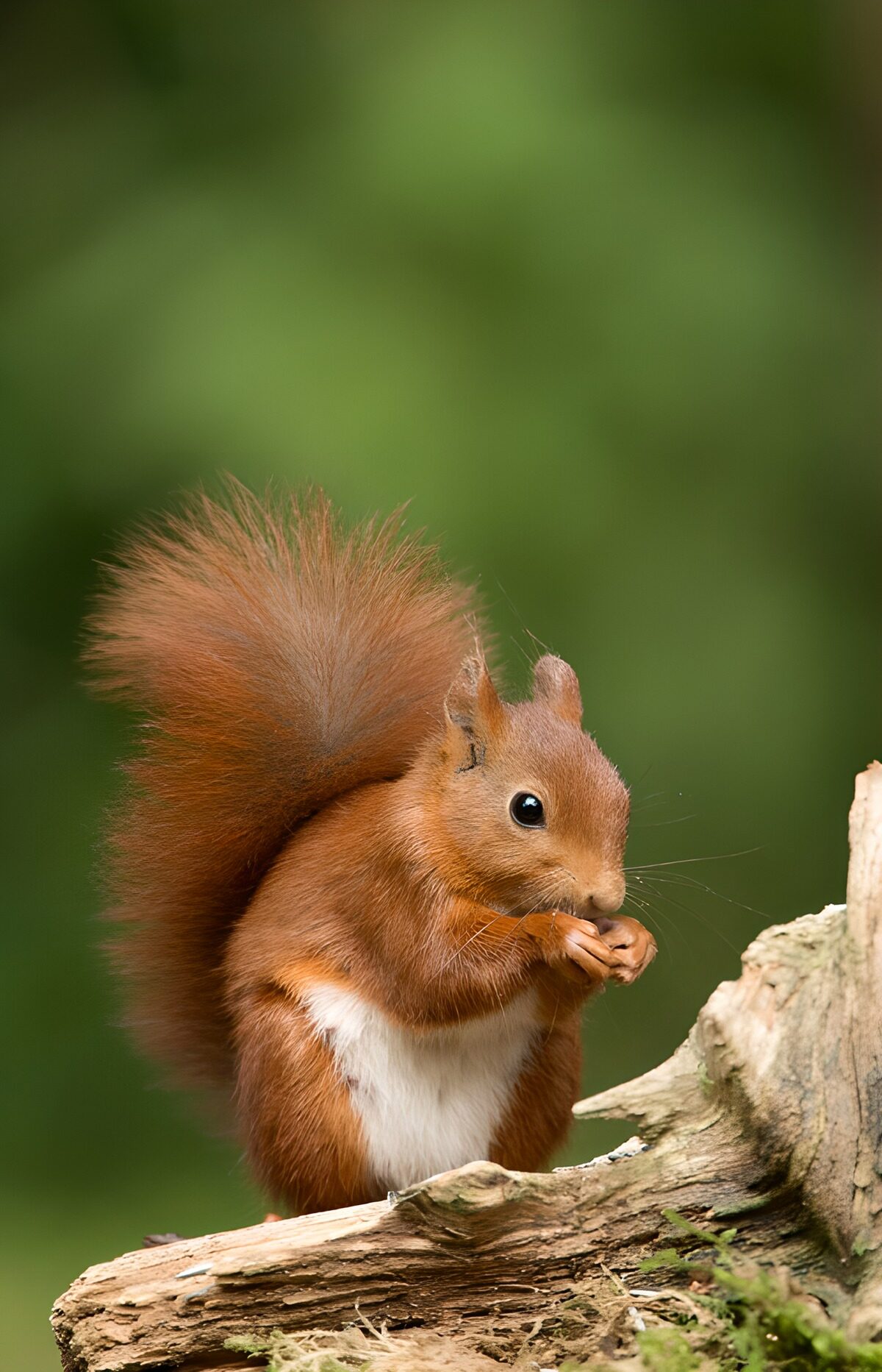 Schattig eekhoorn in de natuur