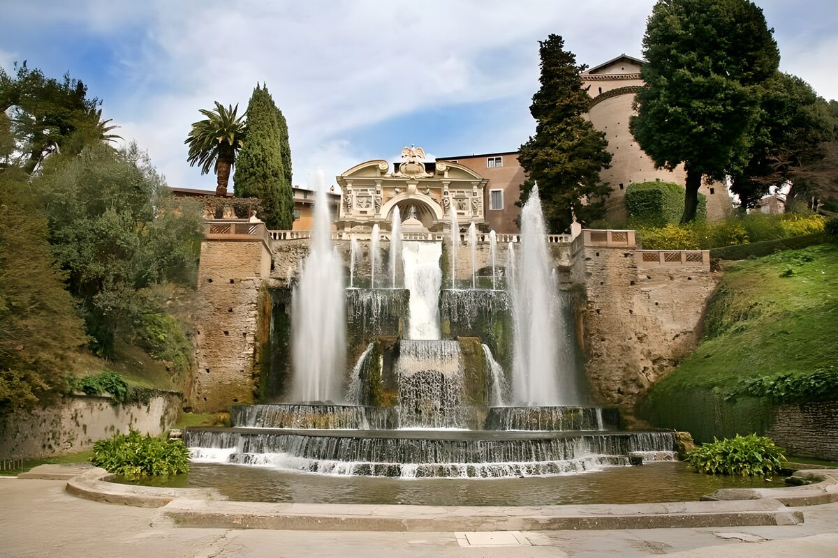 Prachtige watervallen van Villa d'Este