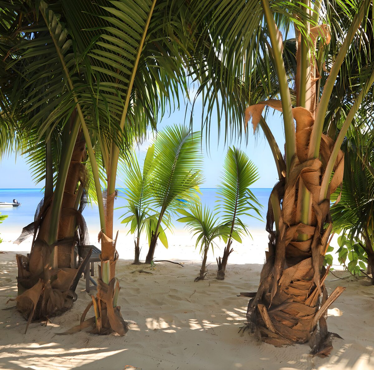 CW2553636: Tropisch strand met palmbomen