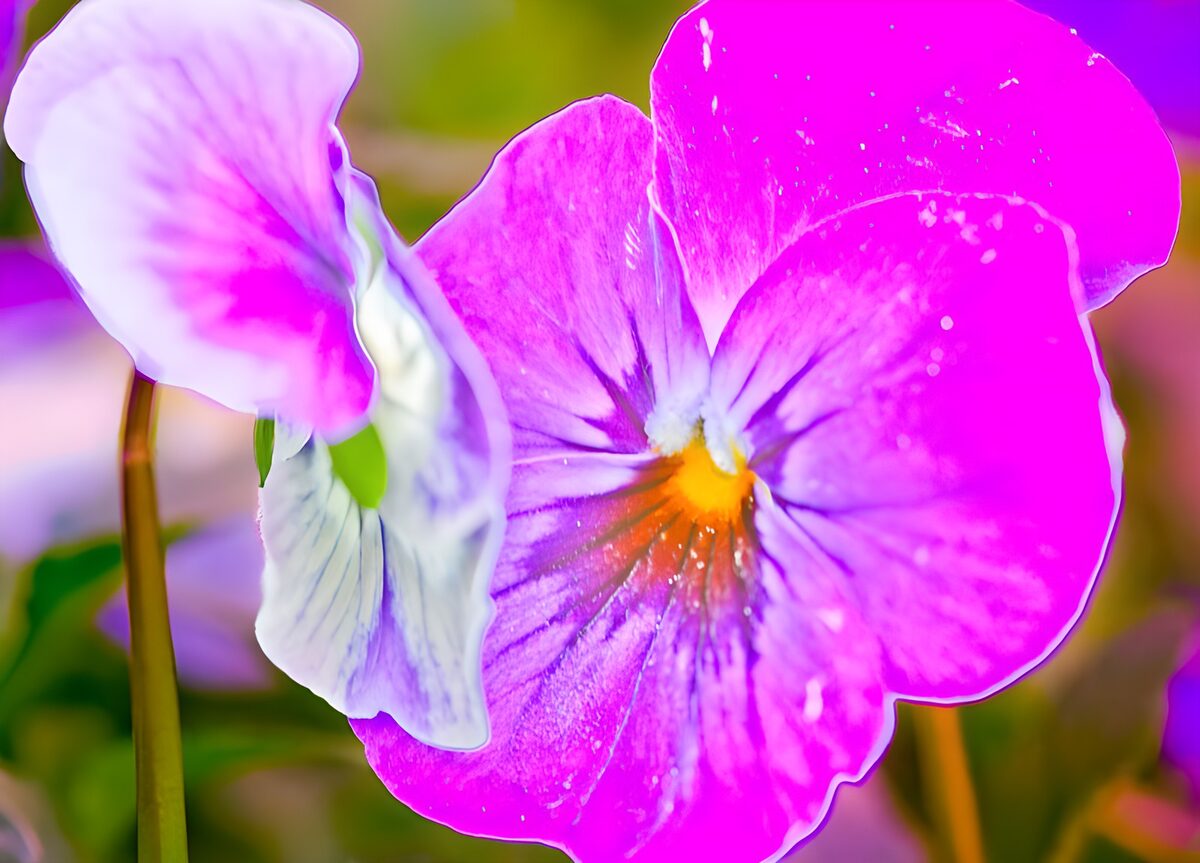 Prachtige paarse bloemen close-up