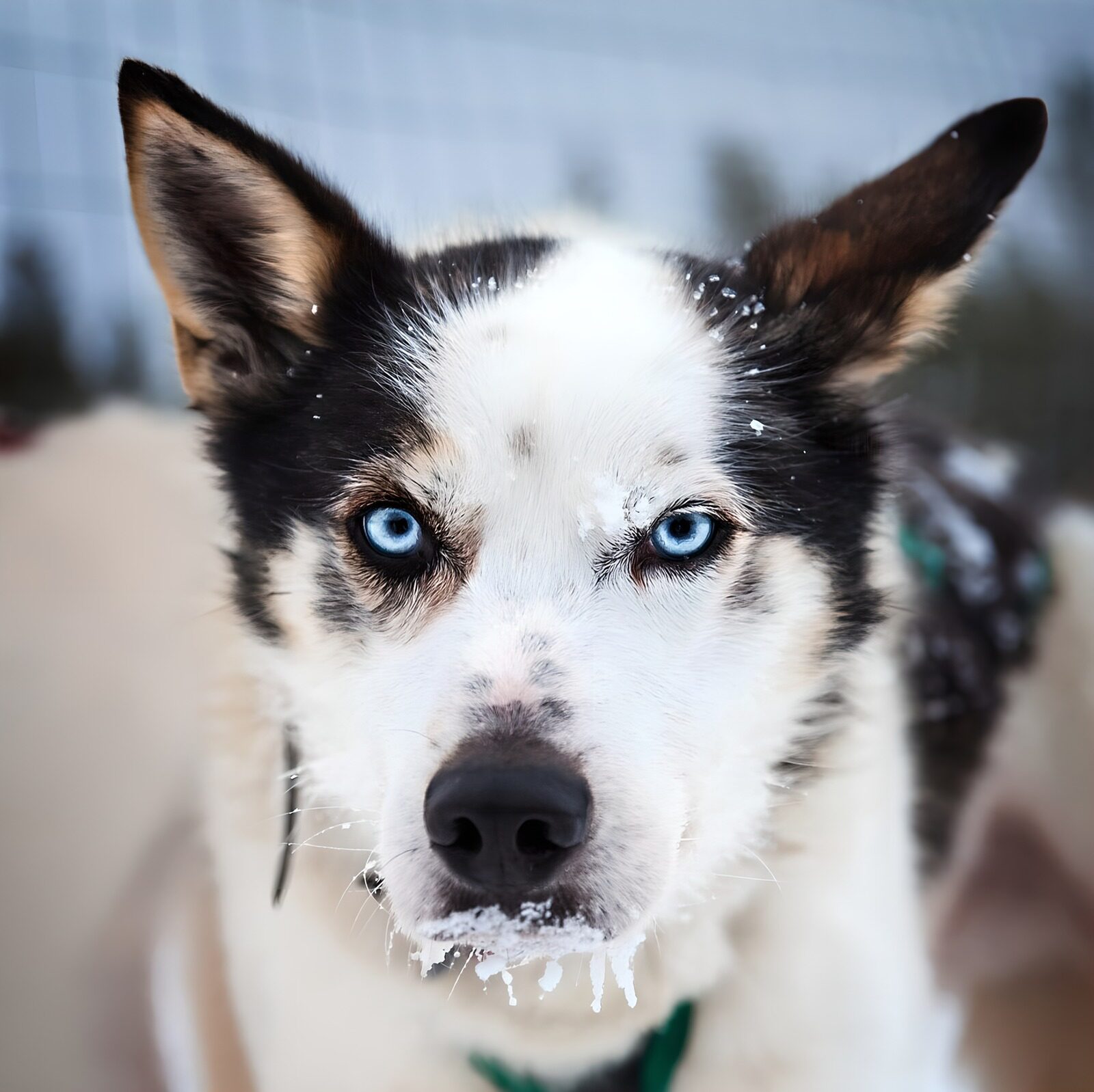 CW7048556: Mysterieus blauwe ogen van een husky