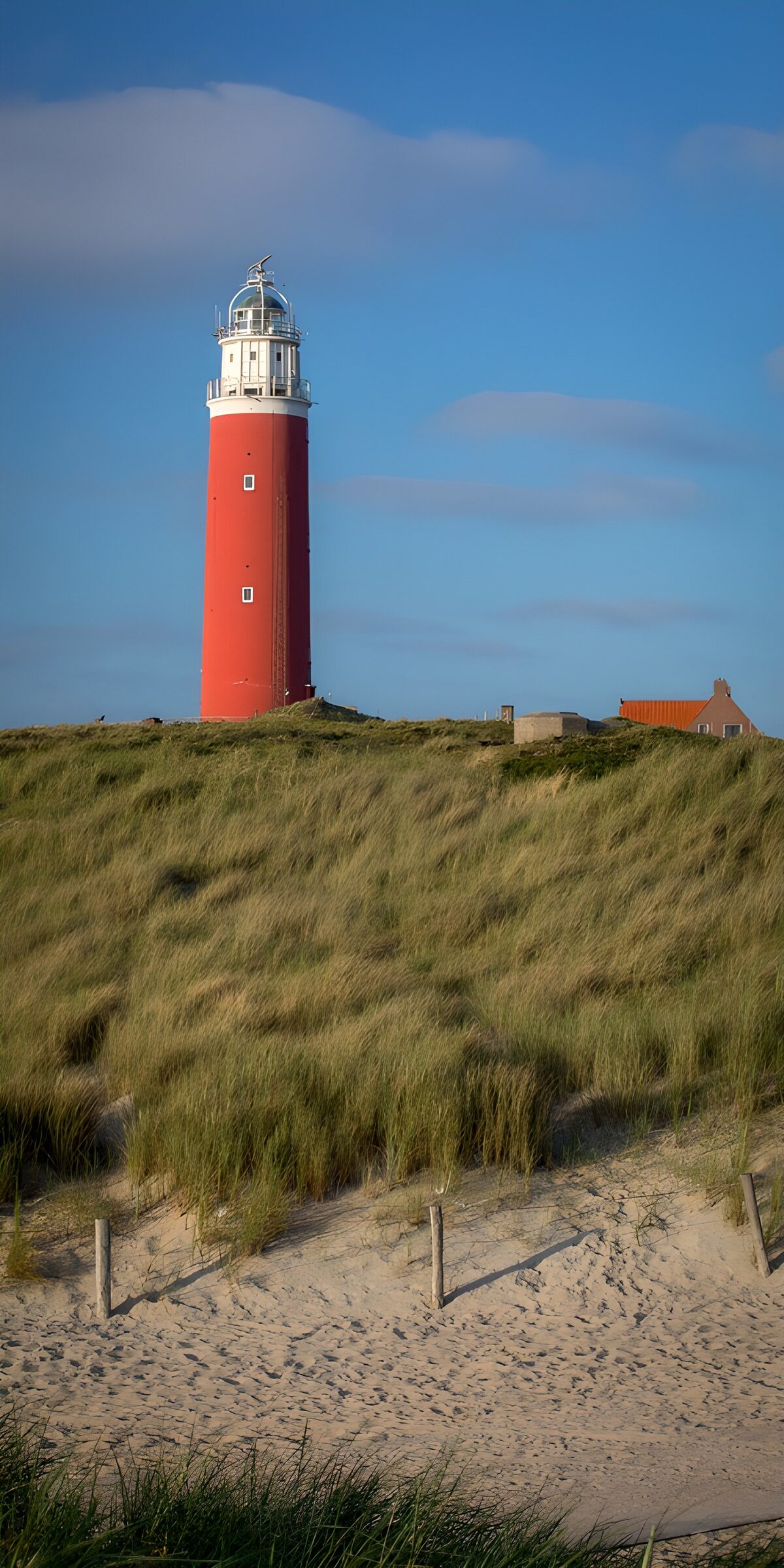 Vuurtoren op het strand