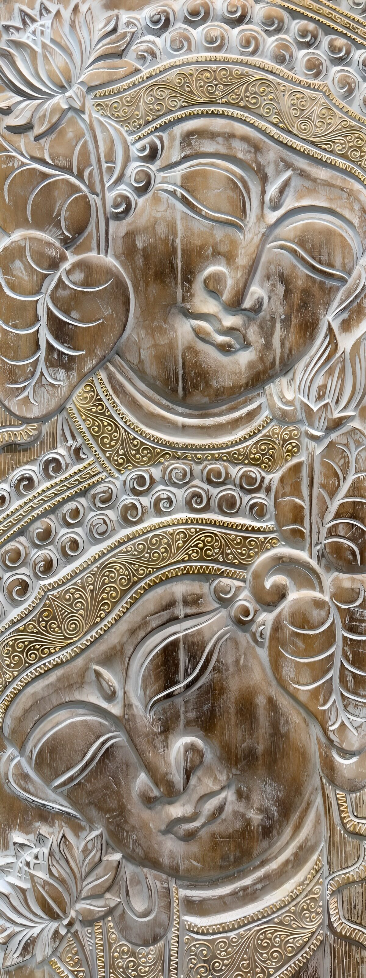 CW1315200: Mooi houtsnijwerk van Mediterende Figuren
