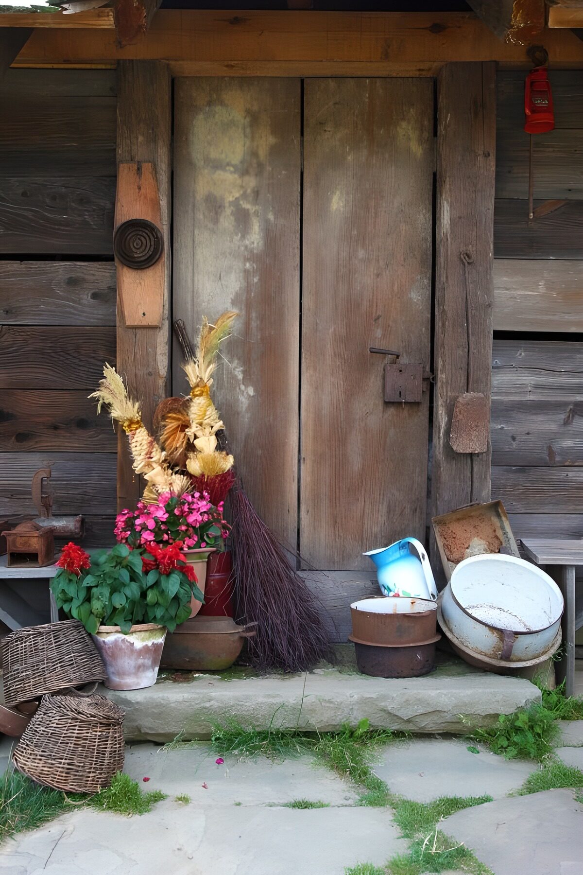 CW5183053: Landelijke deur met oude accessoires