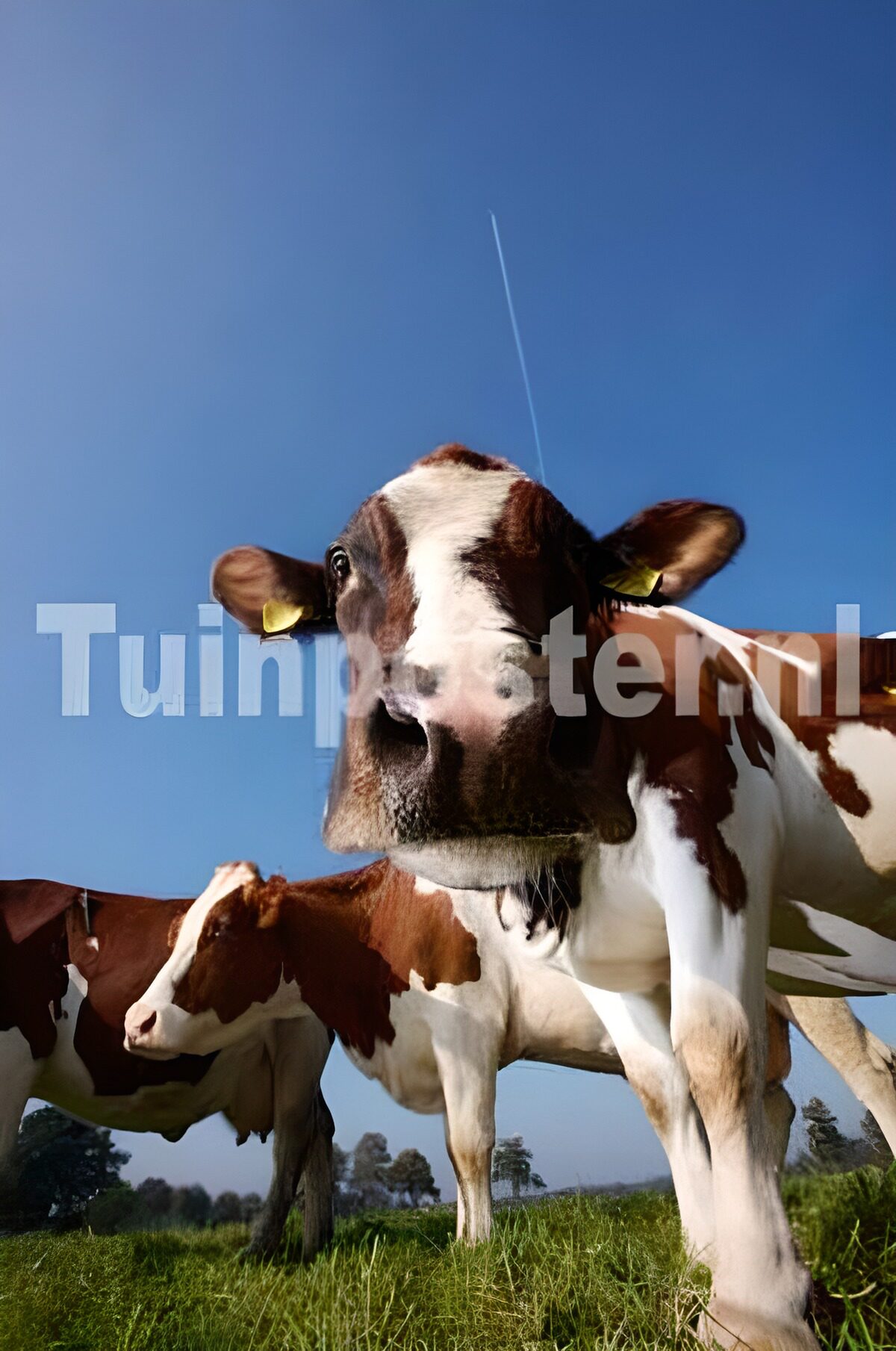 Blije koeien in de wei
