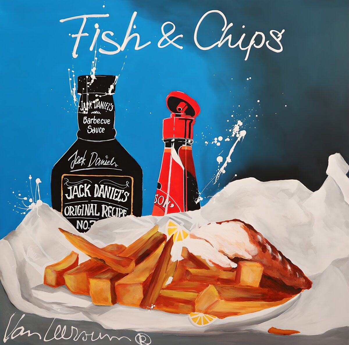 Heerlijke Fish & Chips met Saus