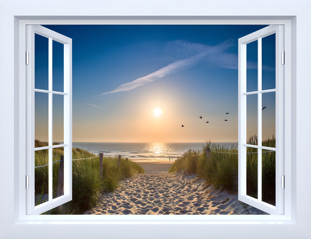 Zonsondergang aan het strand