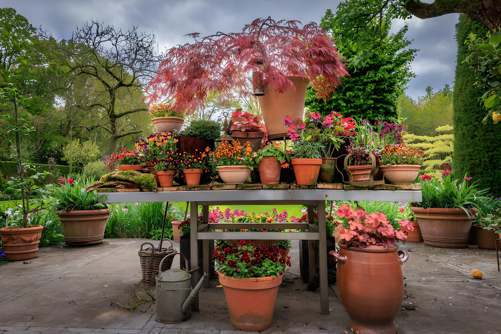 CW4192452: Bloementafel in de Lente