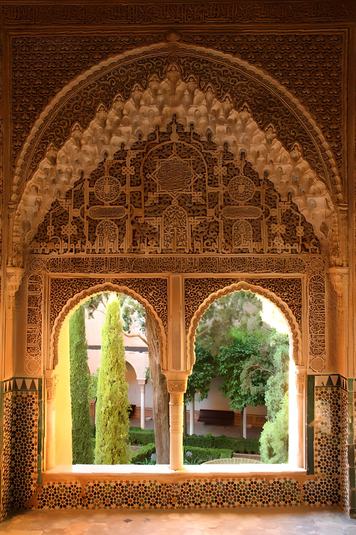 Moorse architectuur in Alhambra