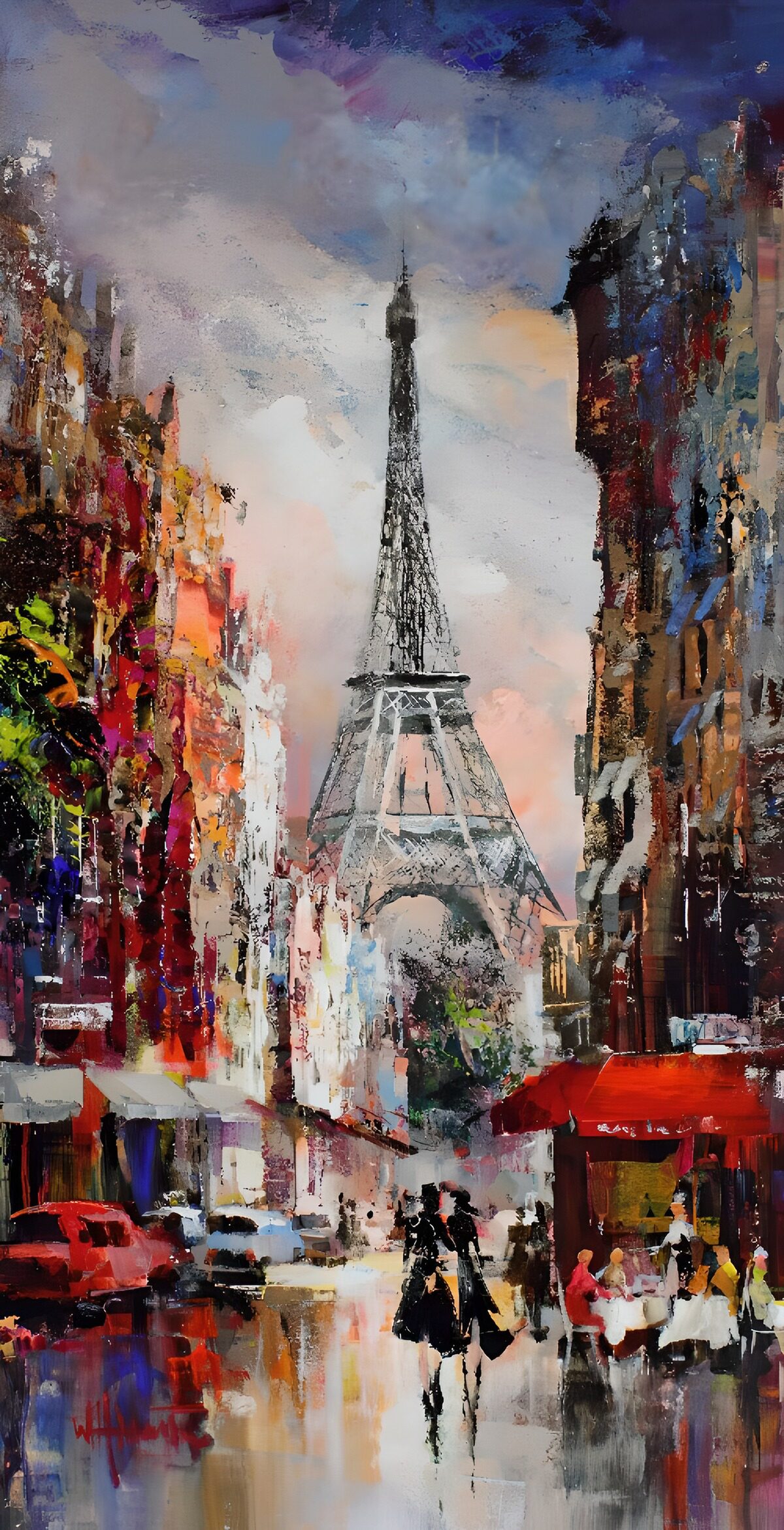 Avondwandeling onder de Eiffeltoren