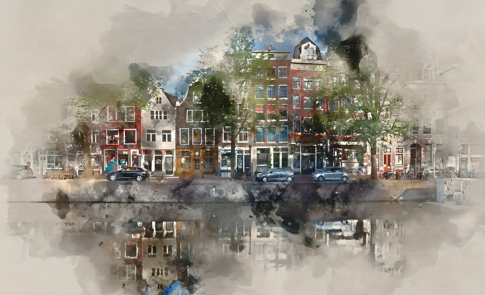 CW8484440: Kleurrijk Amsterdam: een schilderachtig gezicht