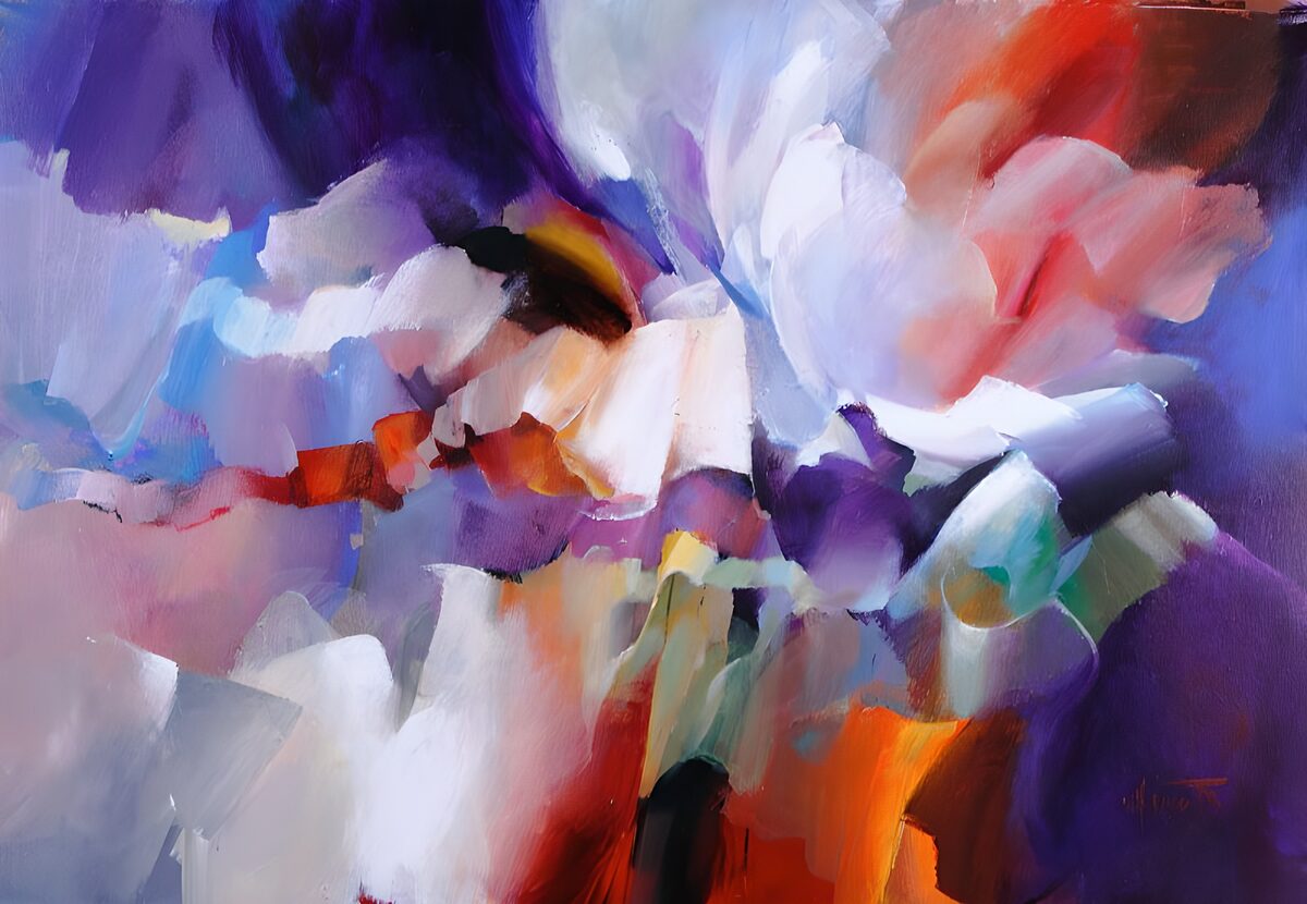 Kleurrijke abstracte bloemen