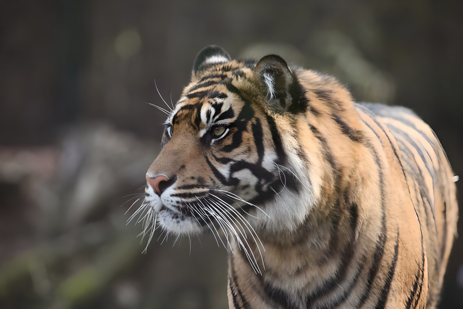 CW3138748: Majestueuze tijger in close-up