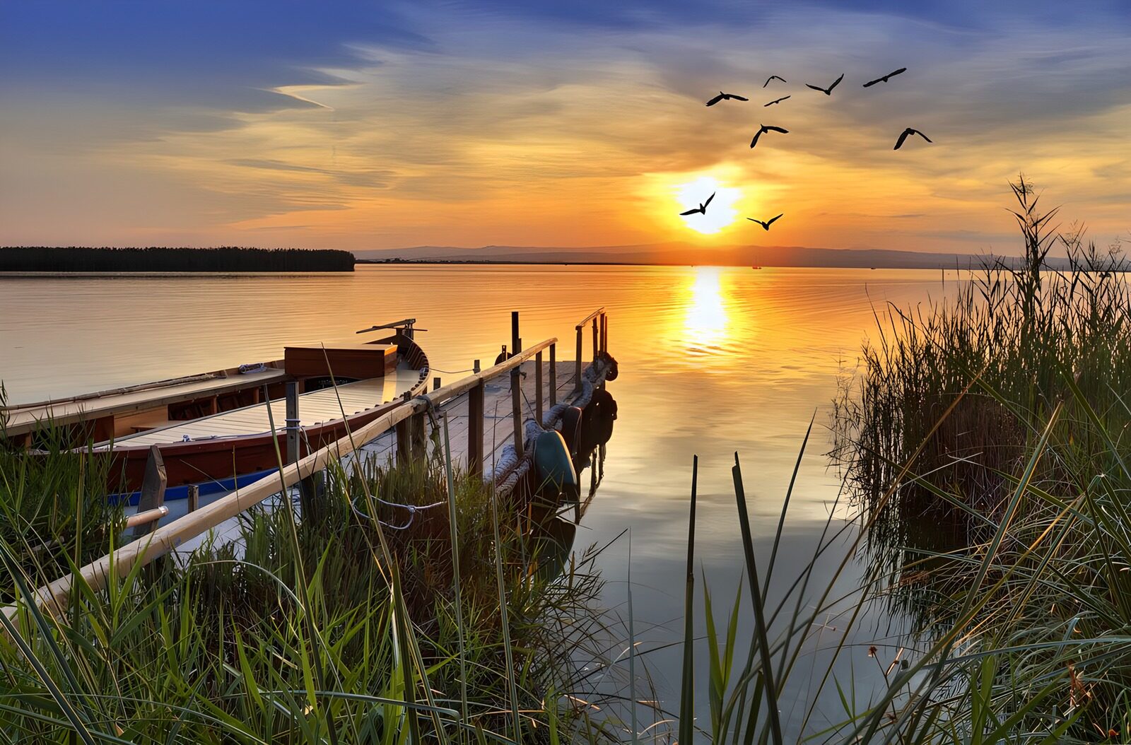 CW9275944: Zonsopgang boven het meer