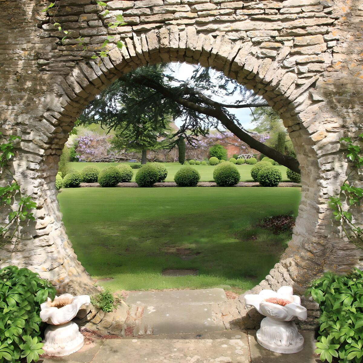 Poort naar de groene tuin