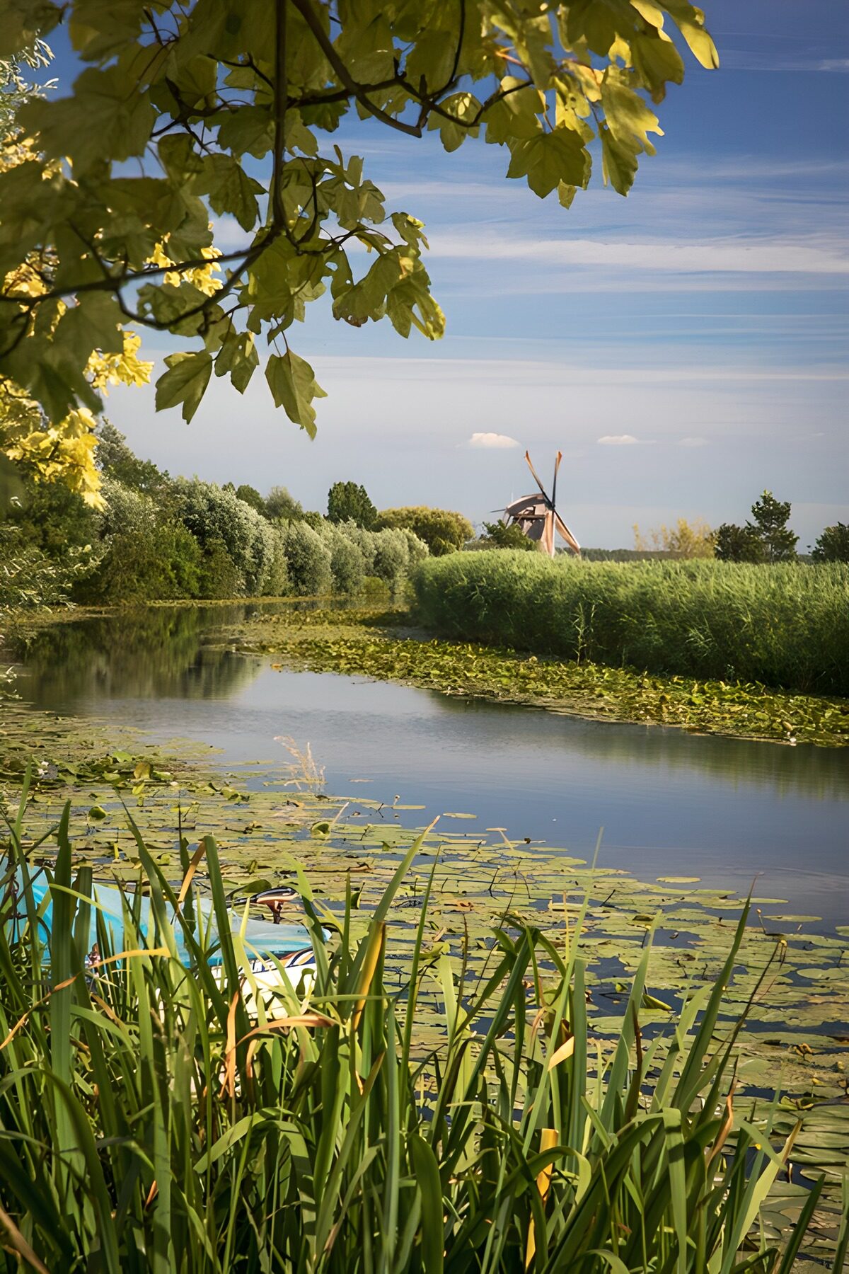 Prachtig Nederlands Landschap met Molen