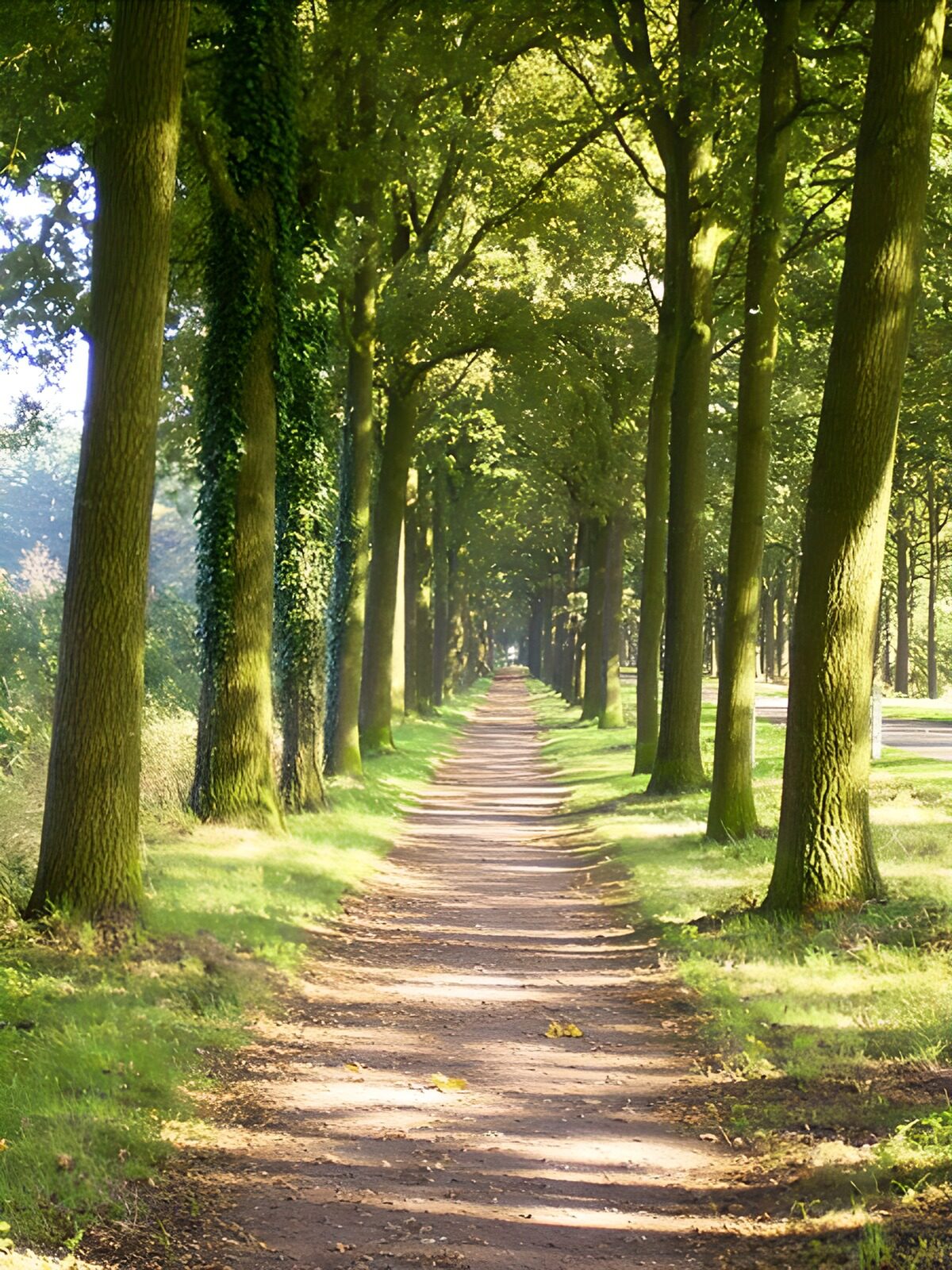 CW7985949: Prachtige laan met groene bomen