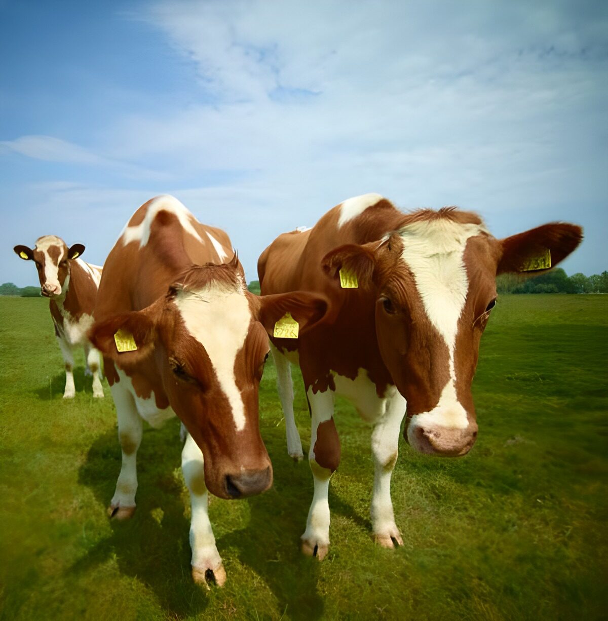 Vrolijke Herfstkoeien op het Veld