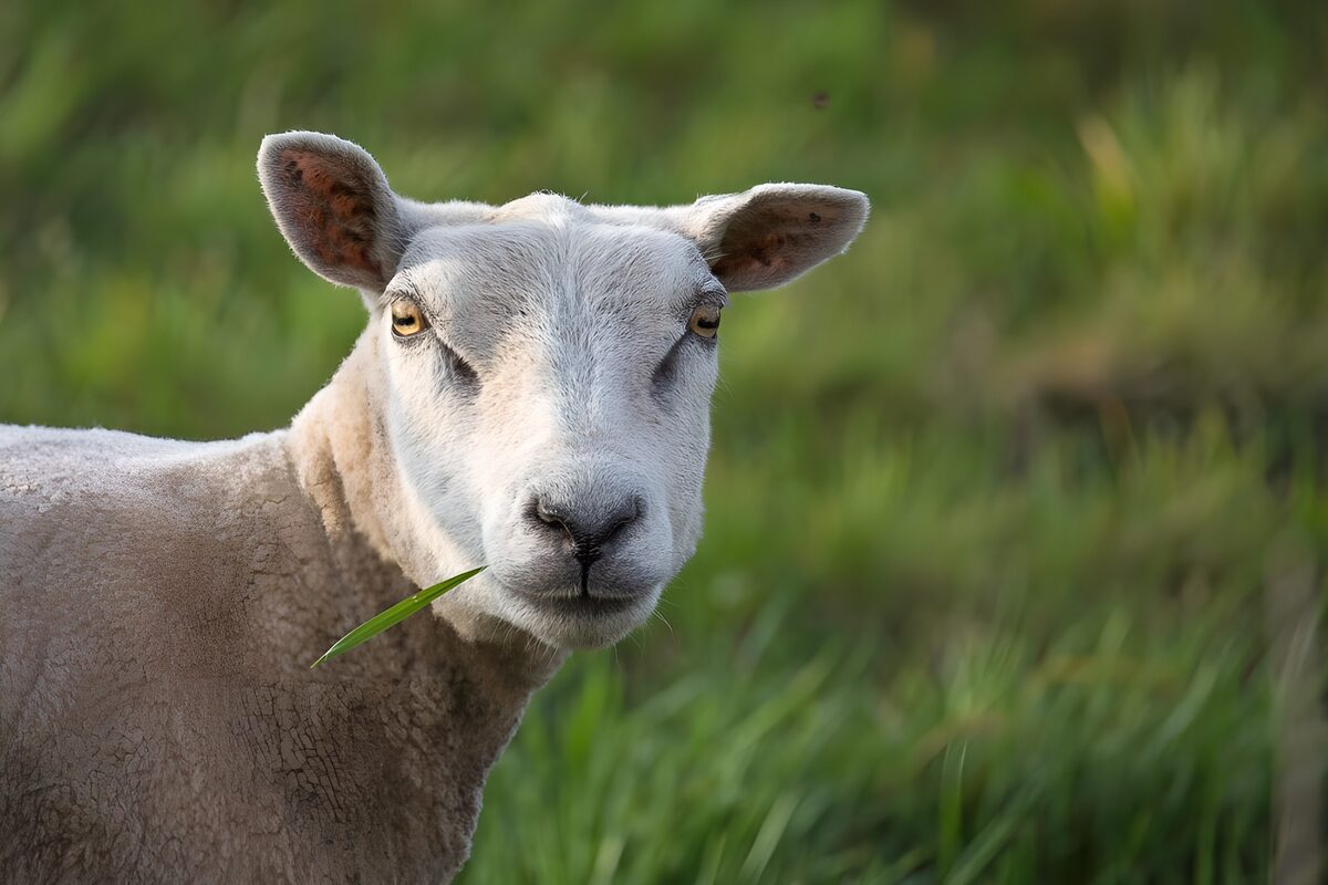 Schattig Schaap in Groene Weide