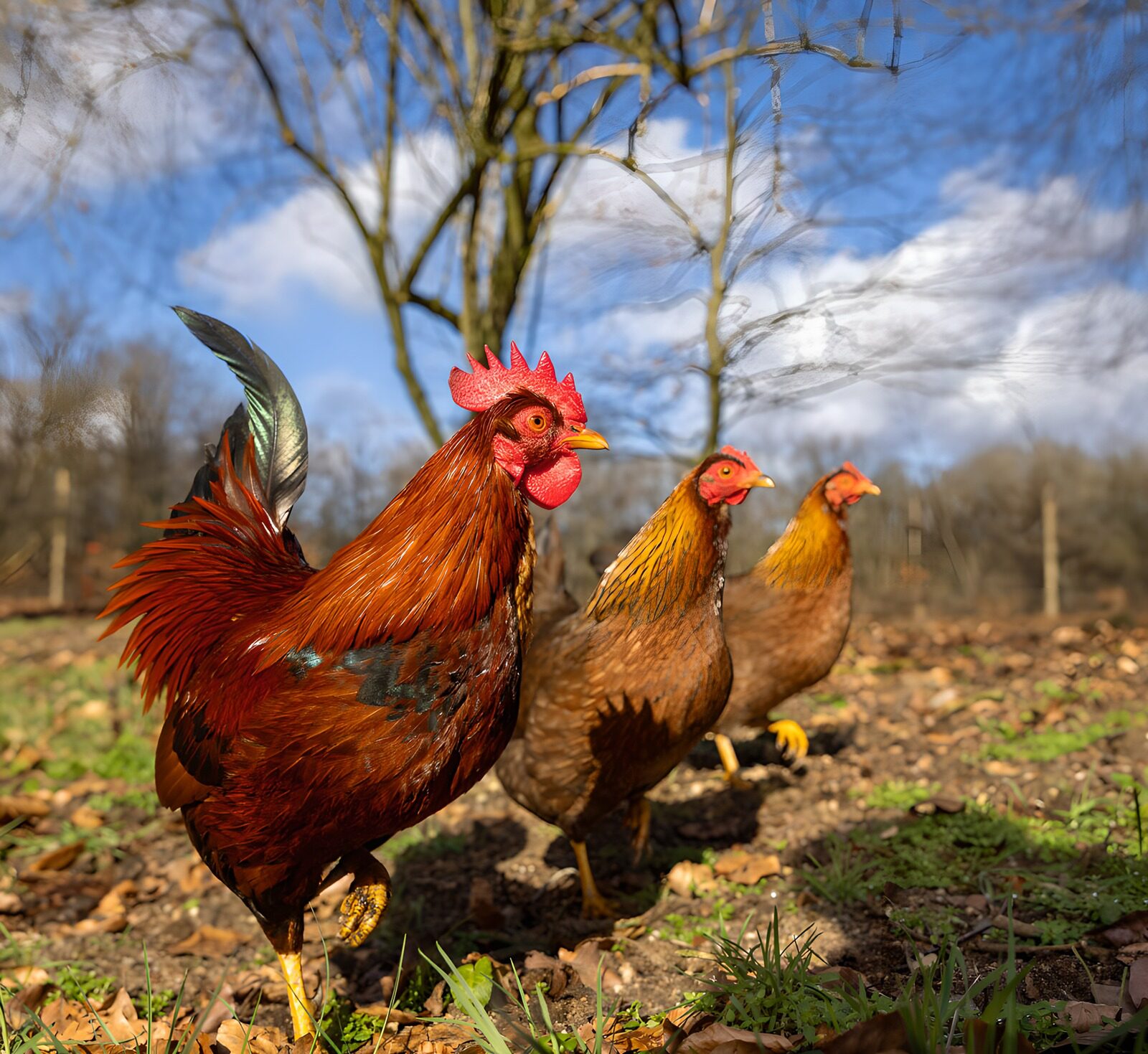 CW6496588: Levendige Hennen op de Boerderij