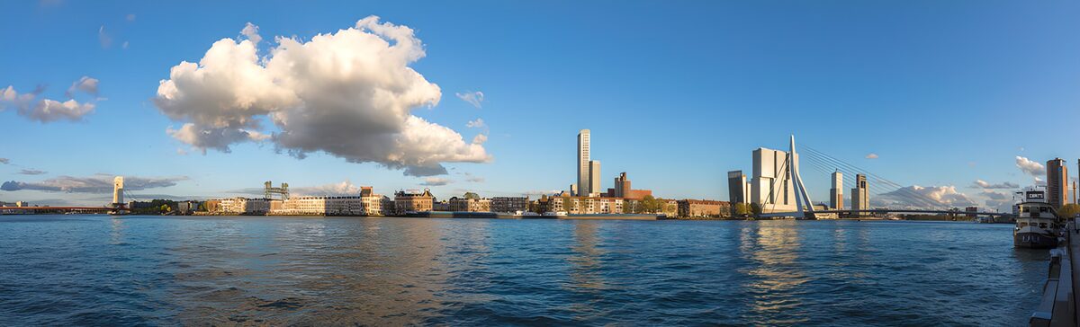 CW5379896: Panoramisch uitzicht op Rotterdam