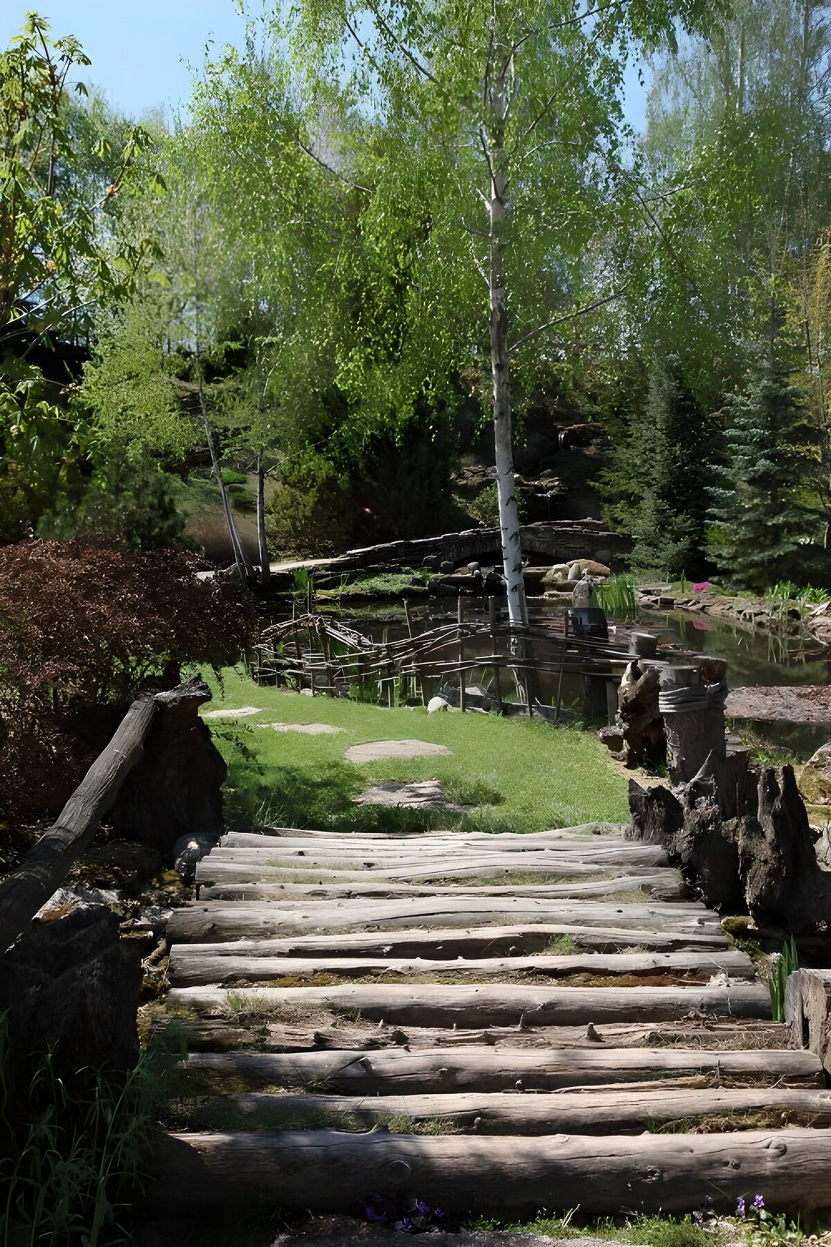 Natuurlijke brug naar rust en schoonheid