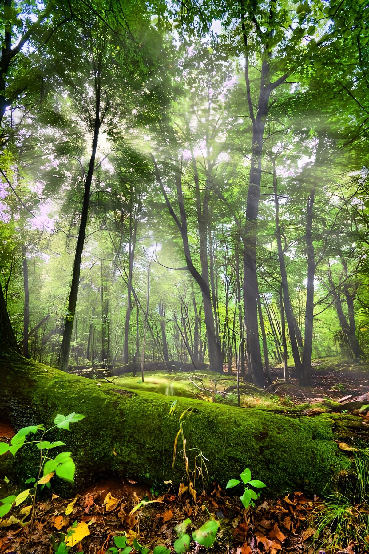 CW3849947: Stralend Licht in het Groene Bos