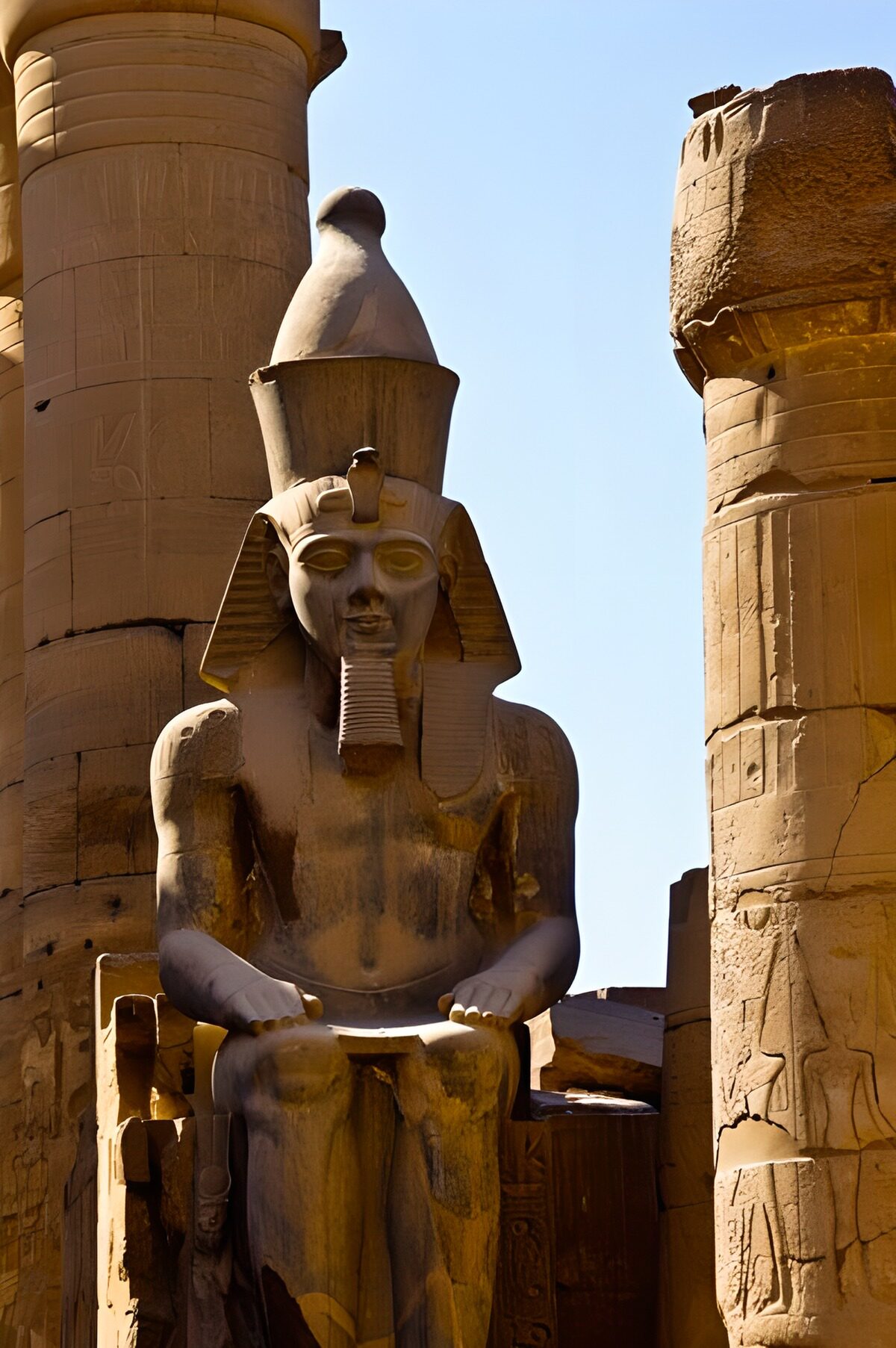 CW8487791: Standbeeld van een Egyptische farao
