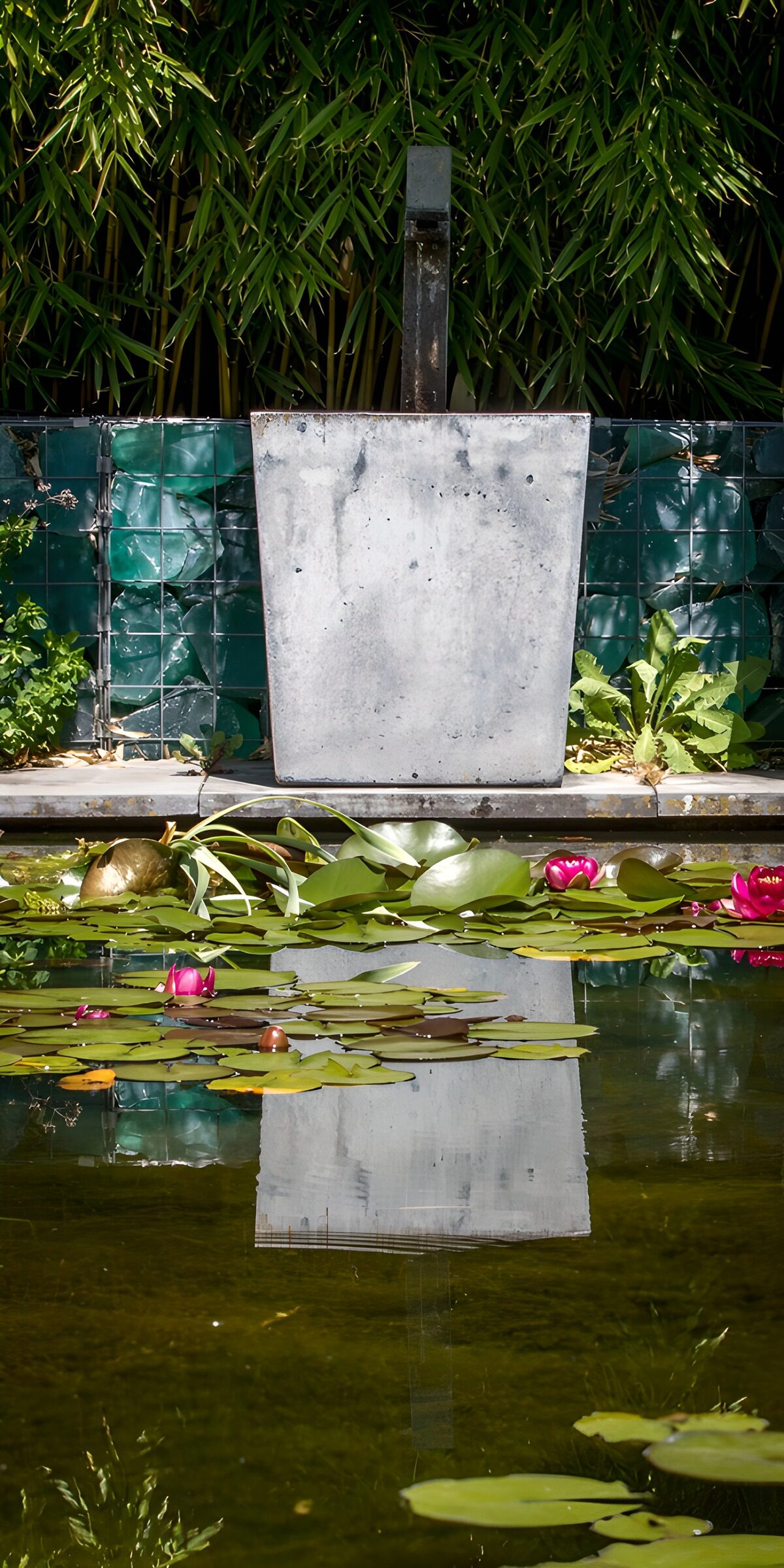 CW1075441: Rustgevende vijver met waterlelies