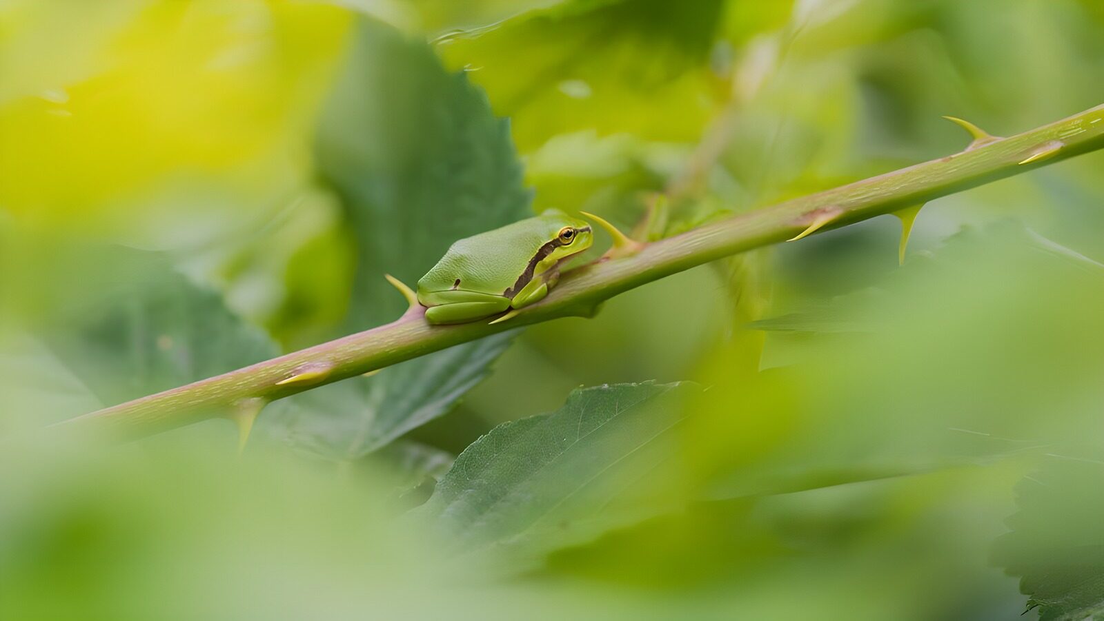 CW6933533: Groene kikker op een takje