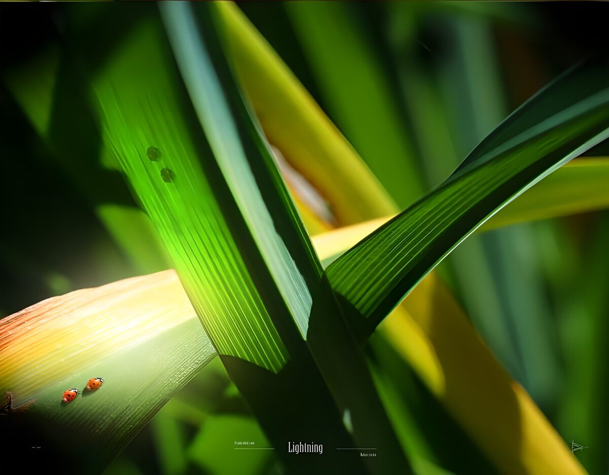 Groene bladeren met insecten
