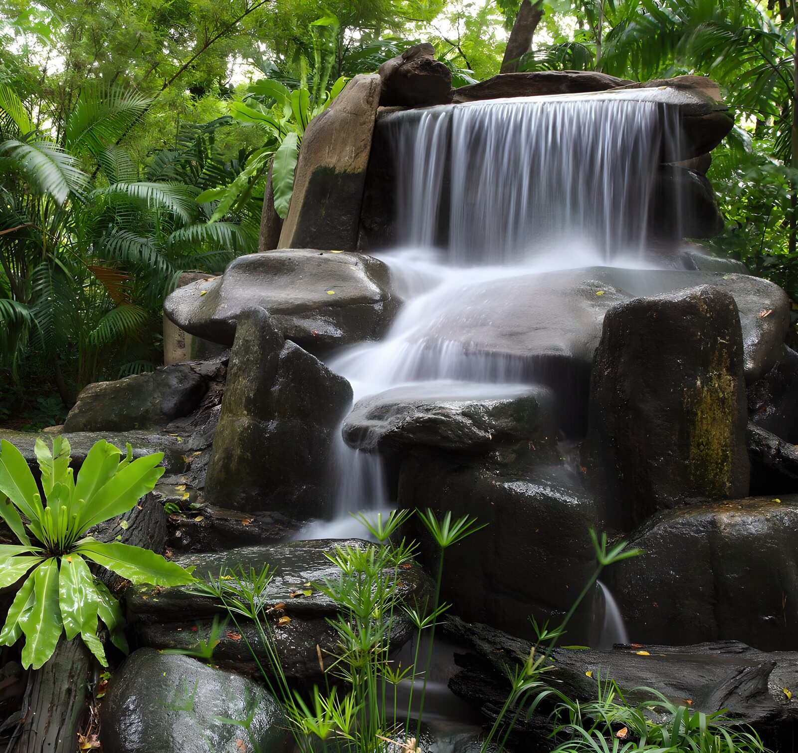 CW1205835: Rustgevende Waterval in de Natuur