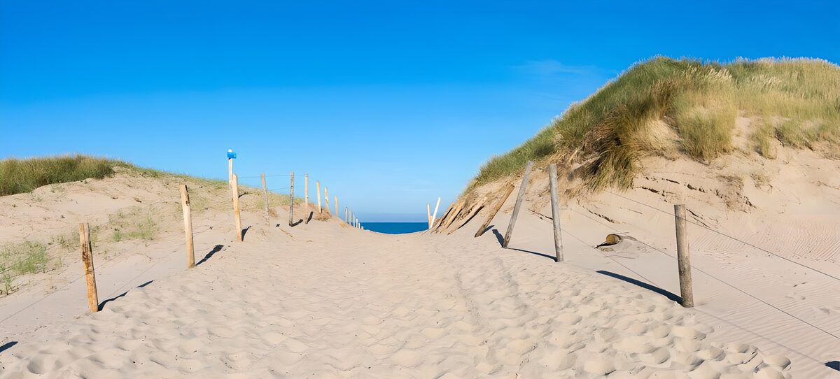 Zandpad naar de zee