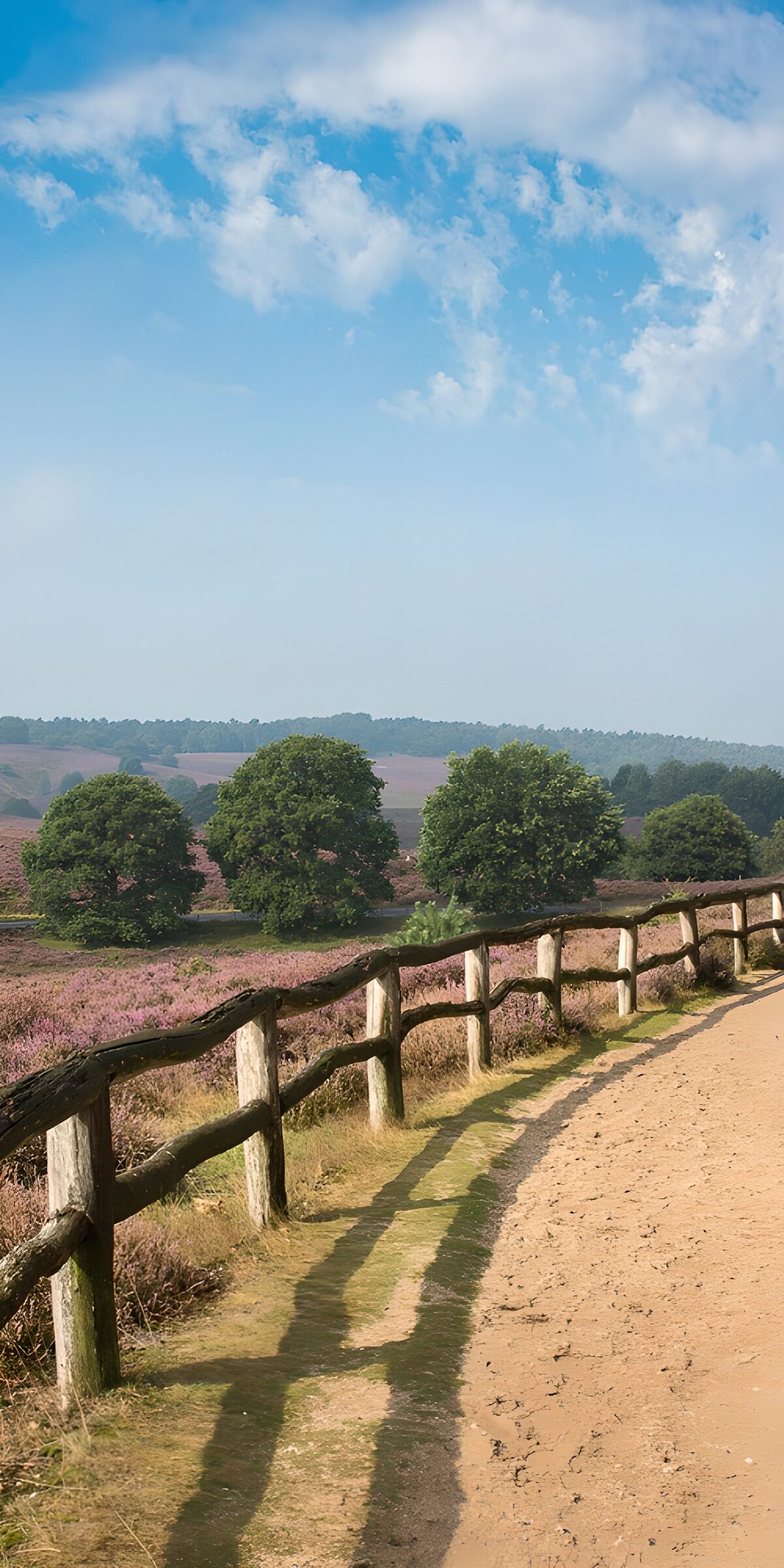 CW2682265: Prachtig Landschap met Hek en Bomen
