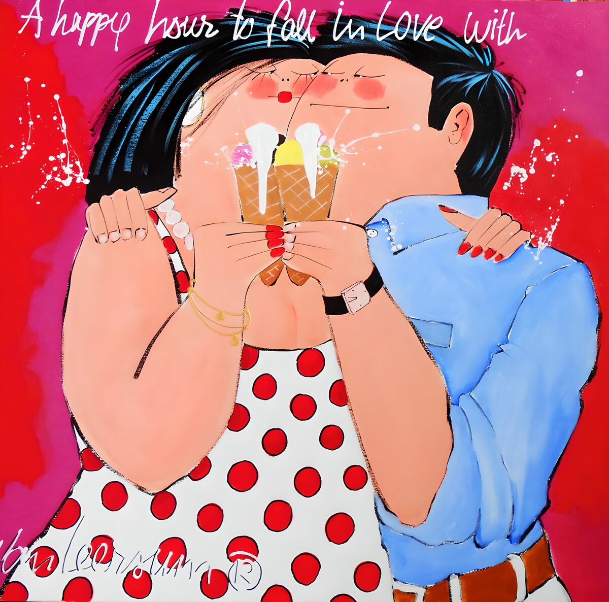 Liefde in de lucht met ijsje