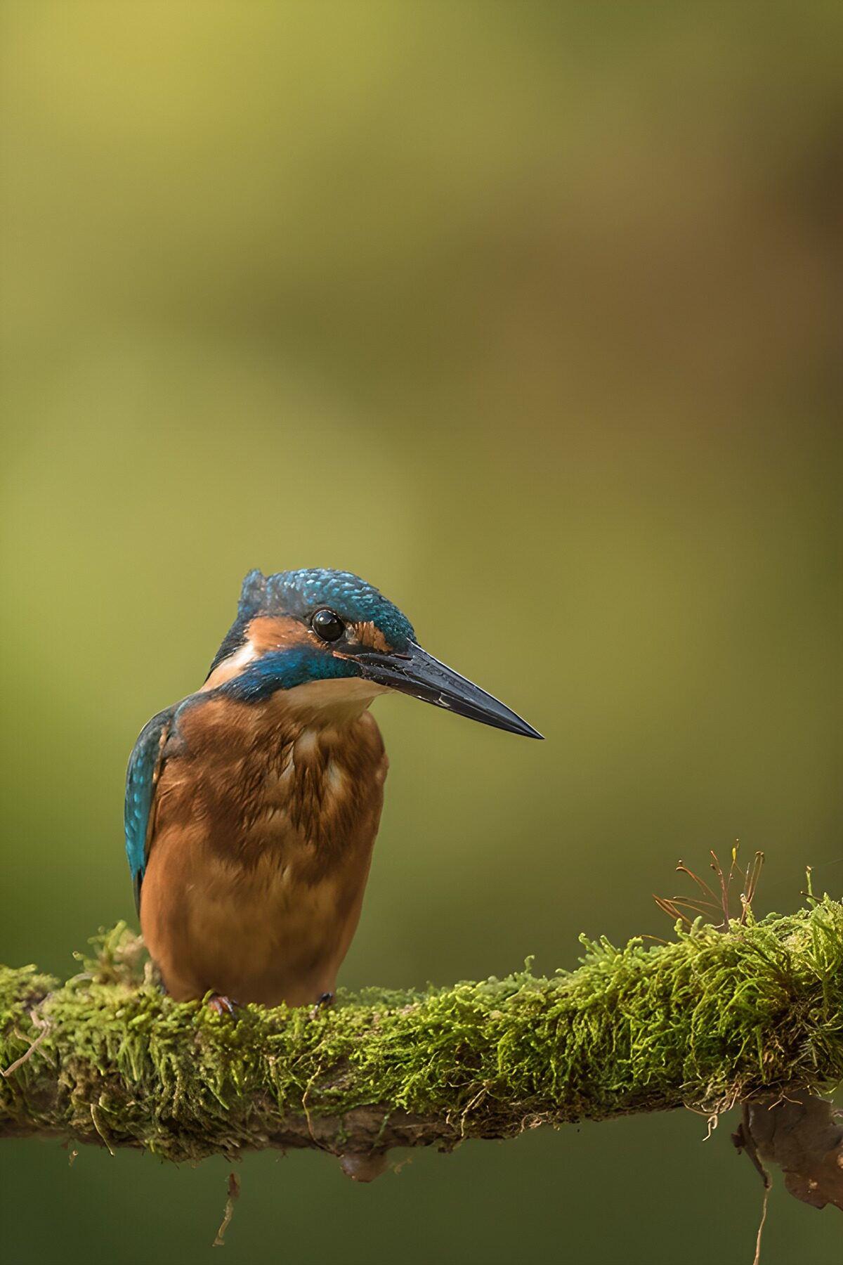 IJsvogel op een tak