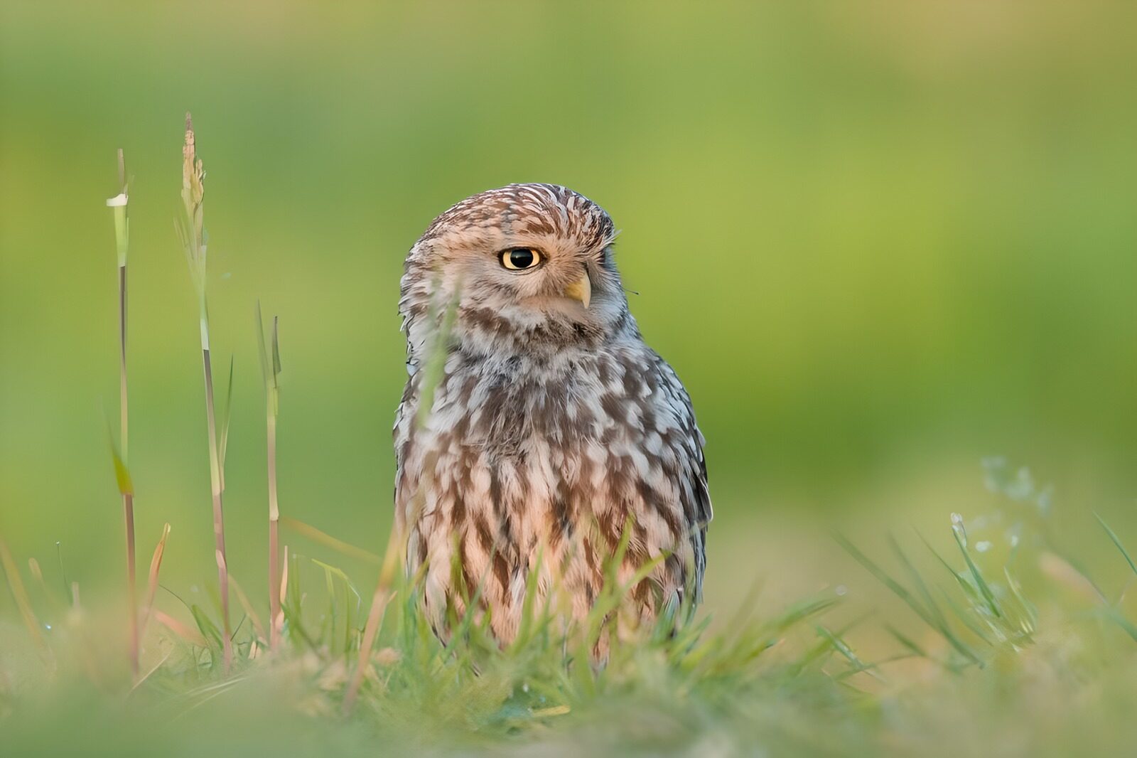 CW4746805: Kleine uil in het groen