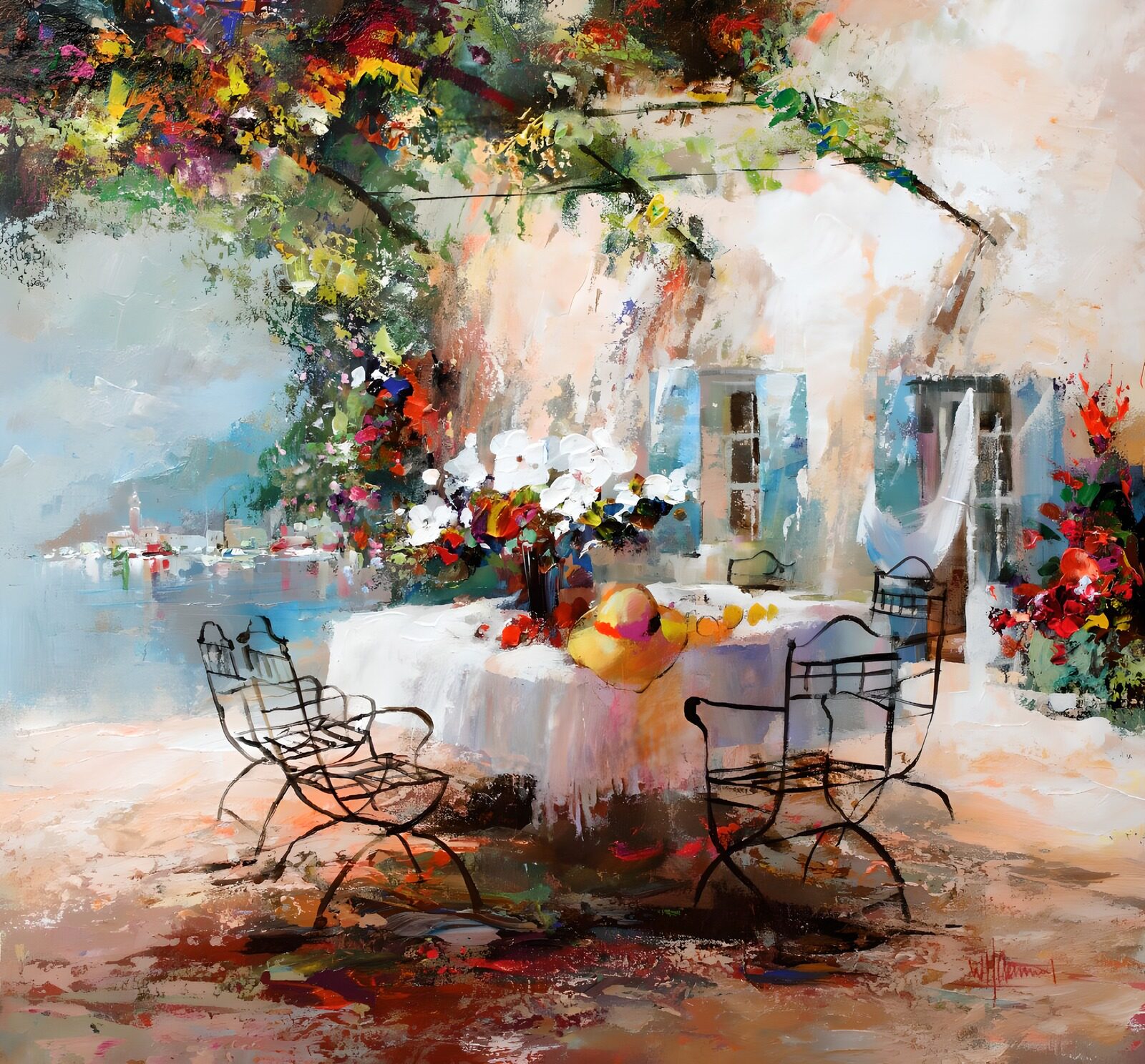 CW8239408: Zomerse Tafel onder de Bloesems