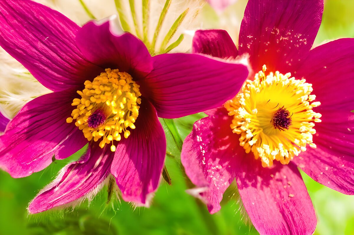 Prachtige paarse bloemen in bloei
