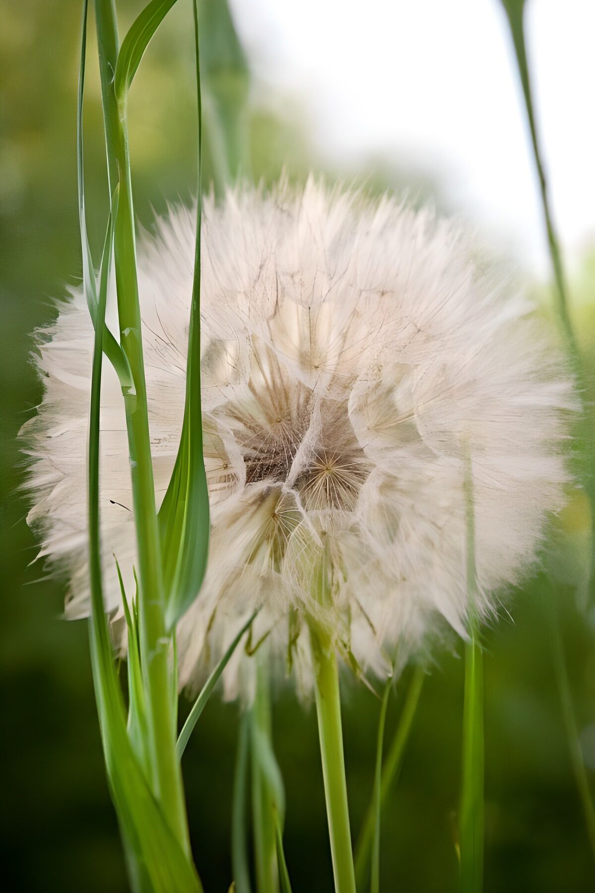 CW6396952: Parelwitte paardenbloem in de natuur